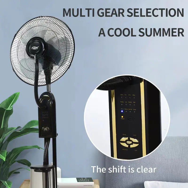 Remote Control Industrial Standing Fan with Humidifier