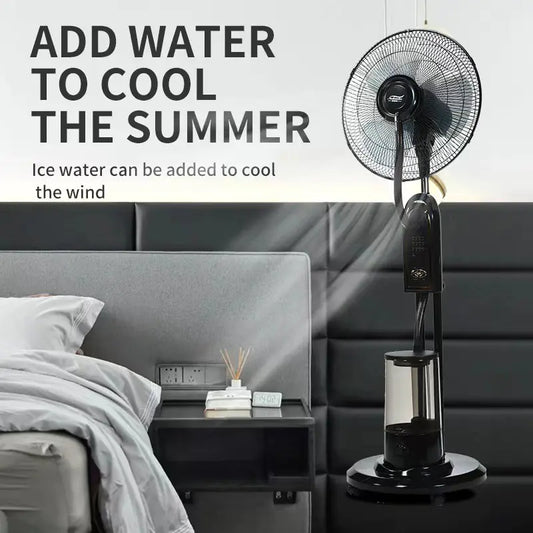 Remote Control Industrial Standing Fan with Humidifier