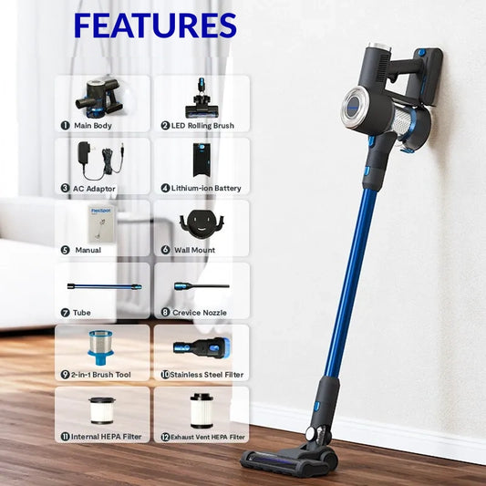 Cordless Vacuum Cleaner - Powerful suction and cordless convenience