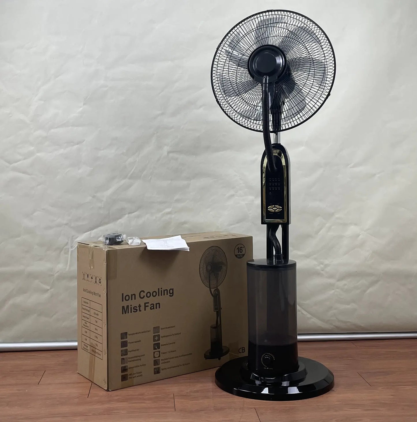 Remote Control Industrial Standing Fan with Humidifier